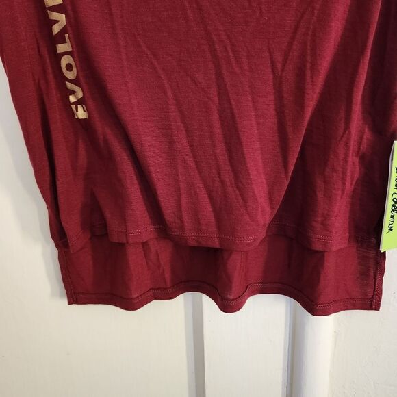 Sam Edelman Slogan High-Low Tee Wine Size XS - Picture 7 of 10